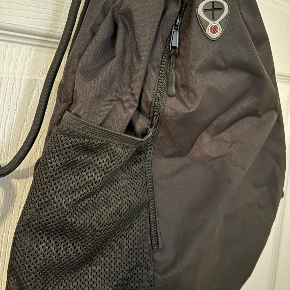 Black Drawstring Backpack - Picture 2 of 2